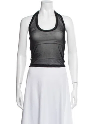 Pre-owned Helmut Lang Halterneck Sleeveless Top W/ Tags In White