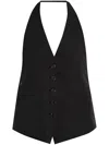 Helmut Lang Halterneck Tank Top In Black