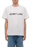 Helmut Lang Heavyweight Stencil Logo Graphic T-shirt In White