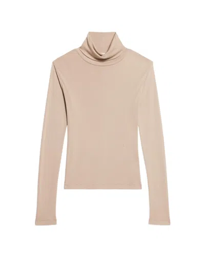 Helmut Lang High-neck Blouse In Nude