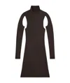 Helmut Lang Air Turtleneck Dress In Black