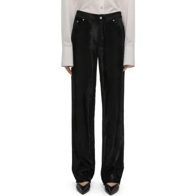 HELMUT LANG HELMUT LANG HIGH WAIST VELVET PANTS