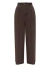Helmut Lang High-waisted Belted Trousers
