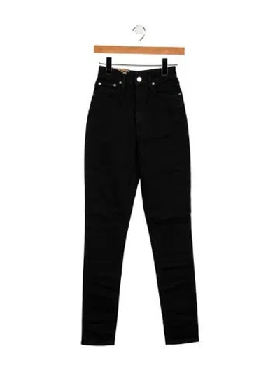 Pre-owned Helmut Lang High-rise Skinny Leg Jeans In Black
