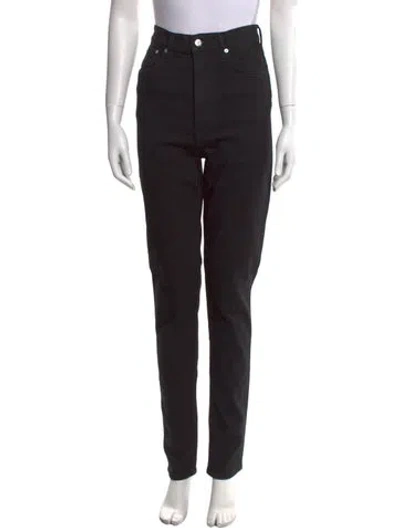 Pre-owned Helmut Lang High-rise Skinny Leg Jeans In Black