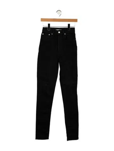 Pre-owned Helmut Lang High-rise Skinny Leg Jeans In Black