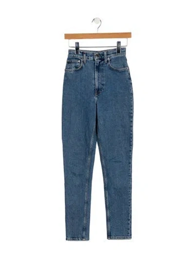Pre-owned Helmut Lang High-rise Skinny Leg Jeans In Blue