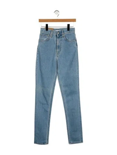 Pre-owned Helmut Lang High-rise Skinny Leg Jeans In Blue