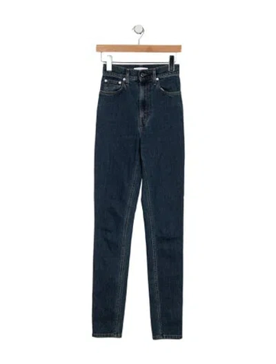 Pre-owned Helmut Lang High-rise Skinny Leg Jeans In Blue