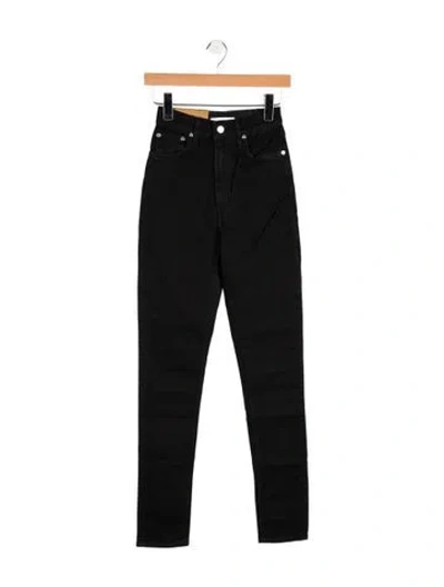 Pre-owned Helmut Lang High-rise Skinny Leg Jeans W/ Tags In Black