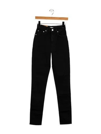 Pre-owned Helmut Lang High-rise Skinny Leg Jeans W/ Tags In Black