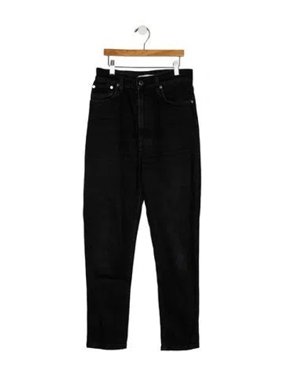 Pre-owned Helmut Lang High-rise Straight Leg Jeans In Black