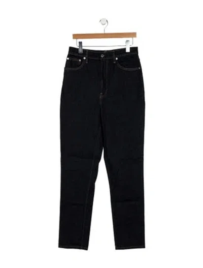 Pre-owned Helmut Lang High-rise Straight Leg Jeans In Black