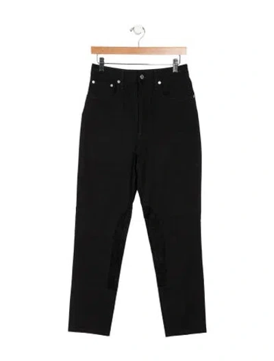Pre-owned Helmut Lang High-rise Straight Leg Jeans In Black