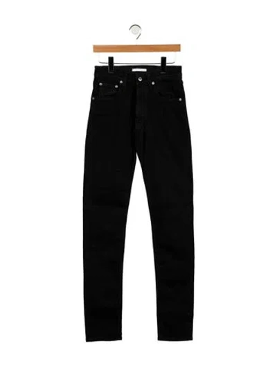Pre-owned Helmut Lang High-rise Straight Leg Jeans In Black