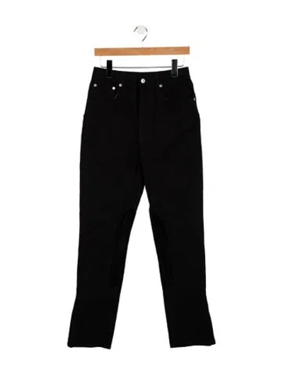 Pre-owned Helmut Lang High-rise Straight Leg Jeans In Black