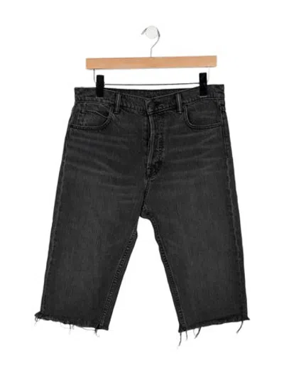 Pre-owned Helmut Lang High-rise Straight Leg Jeans In Black