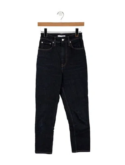 Pre-owned Helmut Lang High-rise Straight Leg Jeans In Blue