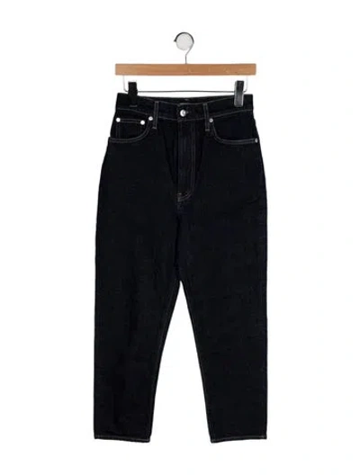 Pre-owned Helmut Lang High-rise Straight Leg Jeans In Blue