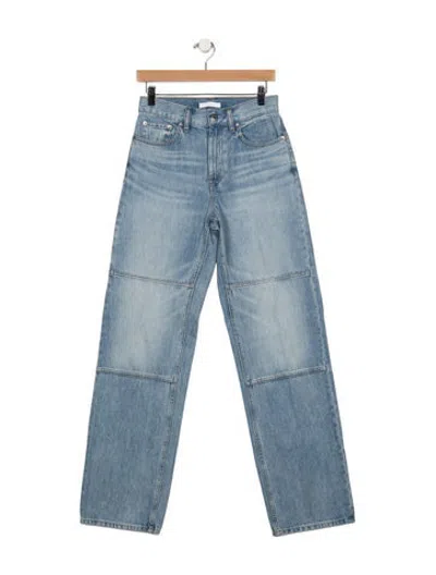 Pre-owned Helmut Lang High-rise Straight Leg Jeans In Blue