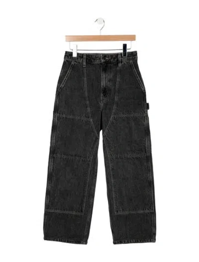 Pre-owned Helmut Lang High-rise Straight Leg Jeans In Grey