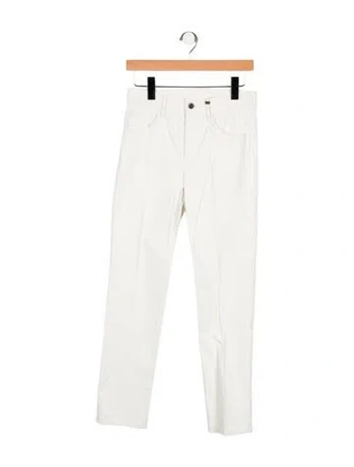 Pre-owned Helmut Lang High-rise Straight Leg Jeans In Neutral