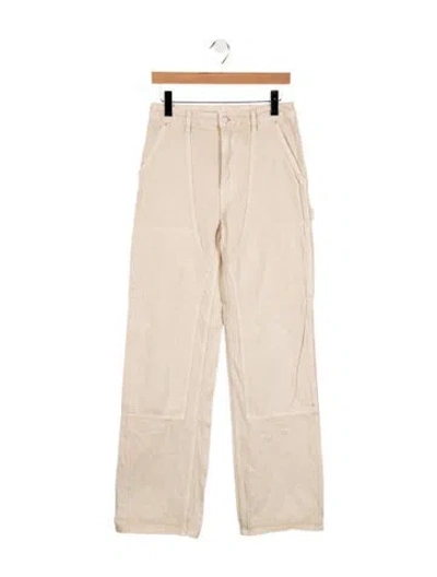 Pre-owned Helmut Lang High-rise Straight Leg Jeans In Neutral
