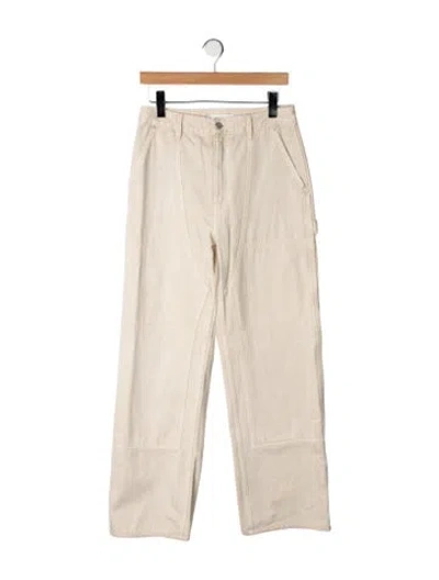 Pre-owned Helmut Lang High-rise Straight Leg Jeans In Neutrals