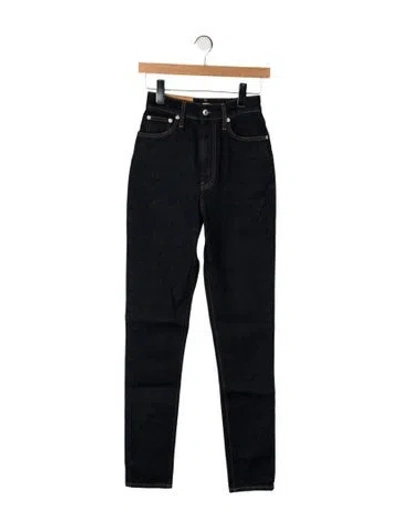 Pre-owned Helmut Lang High-rise Straight Leg Jeans W/ Tags In Black