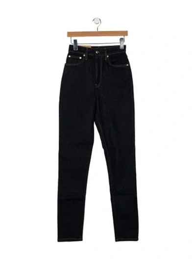 Pre-owned Helmut Lang High-rise Straight Leg Jeans W/ Tags In Blue