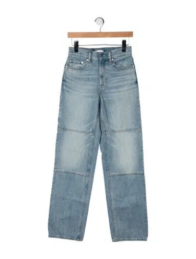 Pre-owned Helmut Lang High-rise Straight Leg Jeans W/ Tags In Blue