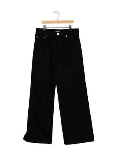 Pre-owned Helmut Lang High-rise Wide Leg Jeans In Black