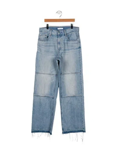 Pre-owned Helmut Lang High-rise Wide Leg Jeans In Blue