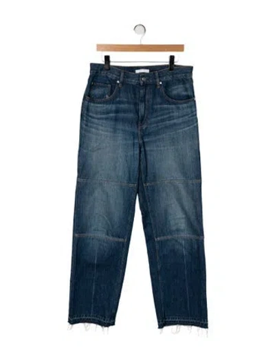 Pre-owned Helmut Lang High-rise Wide Leg Jeans In Blue