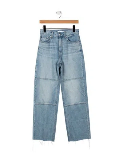 Pre-owned Helmut Lang High-rise Wide Leg Jeans In Blue