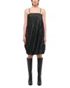 Helmut Lang Hole-punched Bubble Dress In Gradient Hp Black