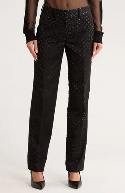 Helmut Lang Hole Punched Car Trouser Pants In Black