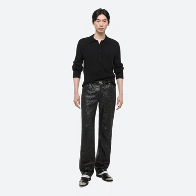 Helmut Lang Hole-punched Worker Pants In Black
