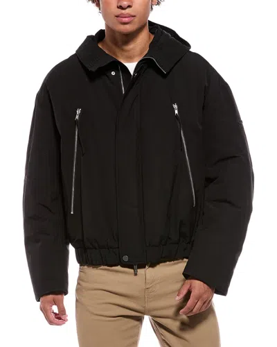 Helmut Lang Hooded Bomber Jacket In Black