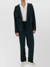 Helmut Lang Hooded Jacket With Front Pockets And Adjustable Cuffs In Black