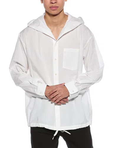 Helmut Lang Hooded Shirt In White