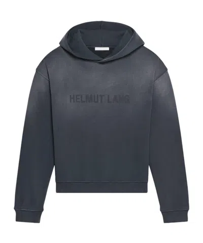 Helmut Lang Hooded Sweatshirt In Blue
