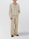 Helmut Lang Hooded Sweatshirt With Pocket And Ribbed Details