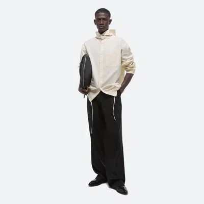 Helmut Lang Hoodie Shirt In Vanilla