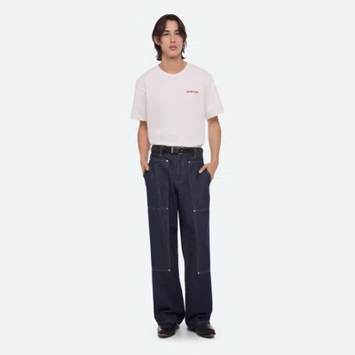 Helmut Lang Horse Race Tee In Optic White