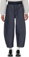 HELMUT LANG INDIGO COCOON PULL-ON JEANS