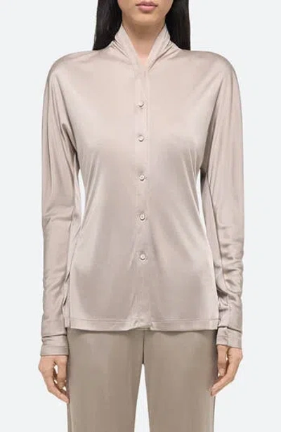 Helmut Lang Infinity Button-up Shirt In Gray