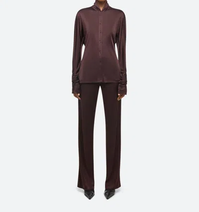 Helmut Lang Infinity Top In Espresso