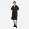Helmut Lang Elastic Waist Shorts In Black/black