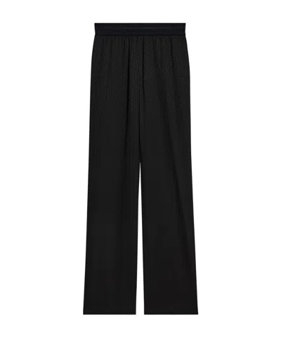 Helmut Lang Jacquard Casual Pants In Black